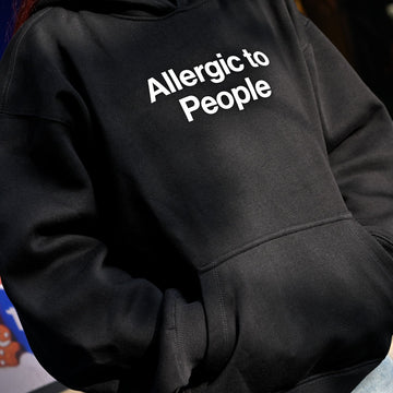Allergic to people Oversized Unisex Hoodie